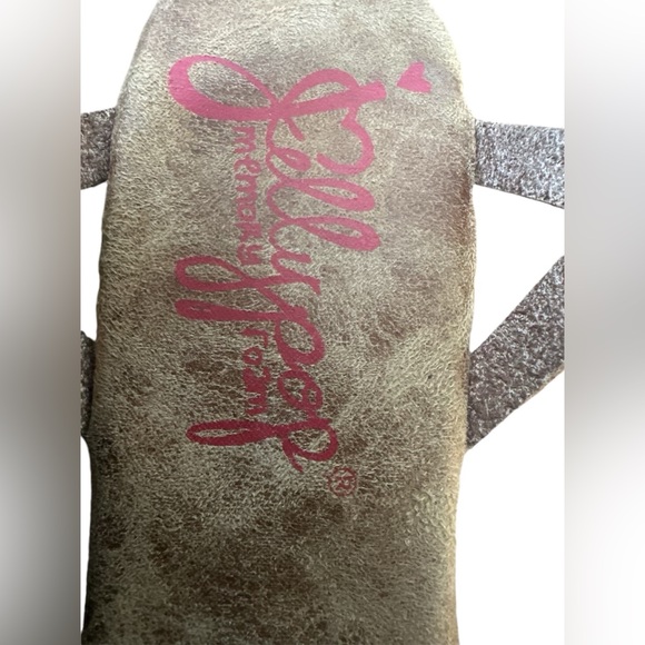 Jelly Pop Jelissa Memory Foam Brown Wood Wedge sz 10 Sandal Slingback Shoe EUC - Picture 8 of 17